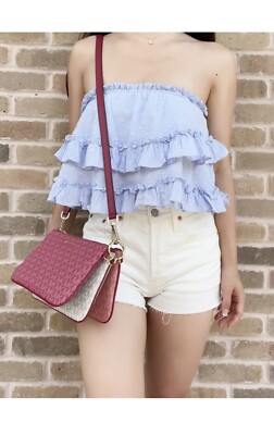 Michael Kors Jet Set Travel Medium Triple Pouch Crossbody Clutch 3