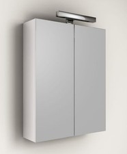 SPECCHIO CONTENITORE arredo per MOBILE DA BAGNO con applique 60 SPECCHIERA ANTE