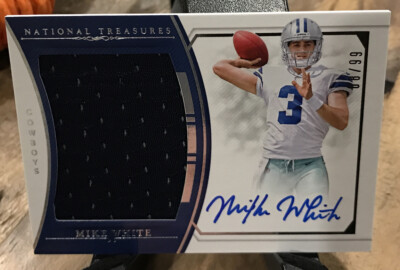 2018 National Treasures Mike White RC RPA Auto 8/99