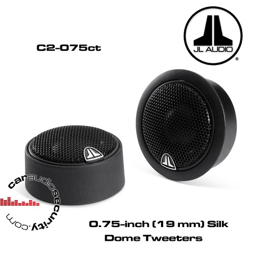 JL Audio C2075CT (19 mm) Silk Dome C2 Tweeters 150W Pair Car
