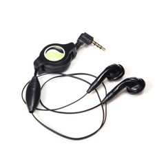 Retractable Earphones Headphones Hands-free Headset 3.5mm w Mic for Cell Phones