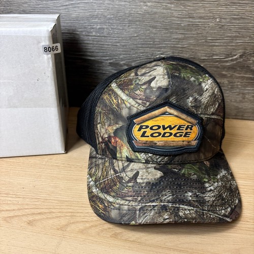Power Lodge Hat Cap Snap Back Brown Green Camouflage Camo Hunting Outdoors - Picture 9 of 9
