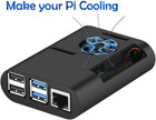 Raspberry Pi 4 Case with Cooling Fan and Heatsink for Pi 4B