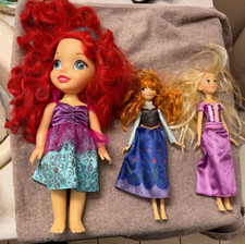 Disney Princess Ariel Little Mermaid Jakks Pacific Doll LOT WITH 2 other dolls!