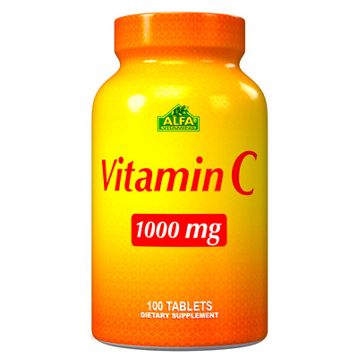  Vitamin C 1000mg by Alfa Vitamins - Immune system support - 100 Tablets