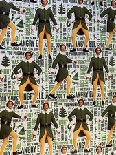 Elf Movie Buddy Will Ferrell Christmas Wrapping Paper 50 sq ft Large