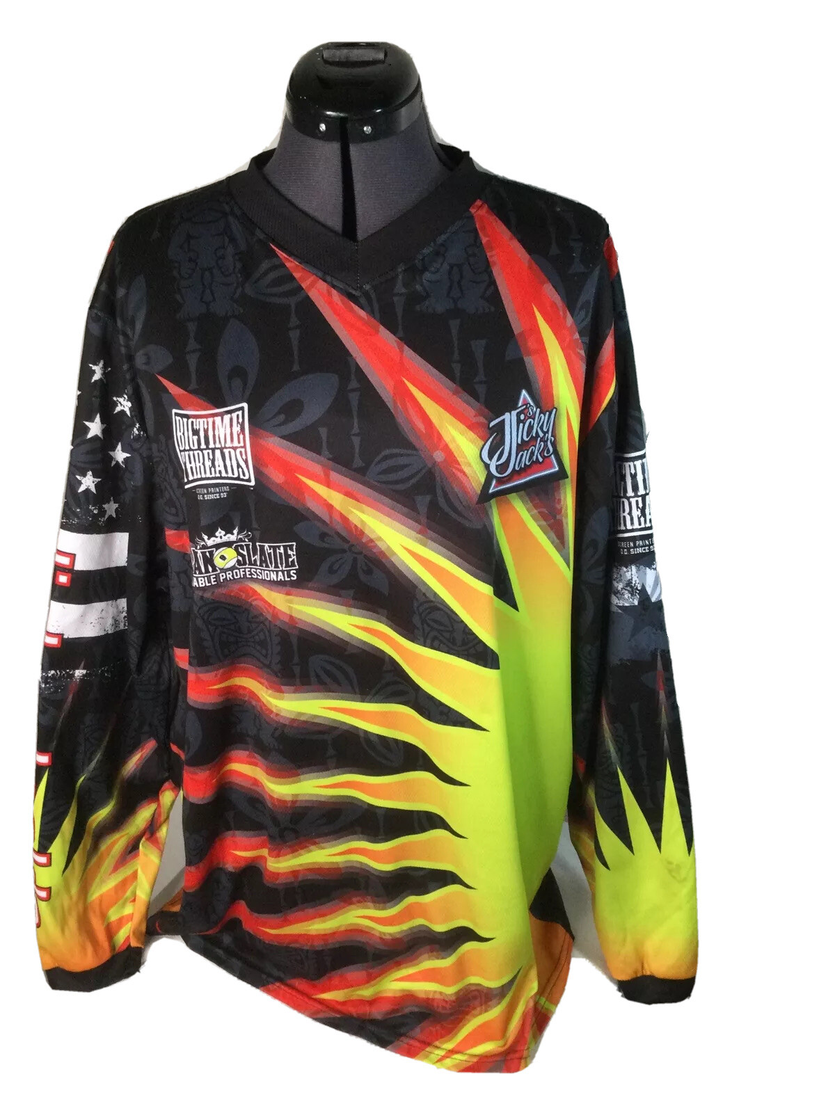 Polo Shirt Long Sleeve XL Feat Jicky Jacks Briseno Bigtime Threads, Clean Slate-image