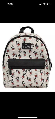 DISNEY - BIOWORLD  Mickey AOP Saffiano   Mini Backpack  NEW (without Tags)