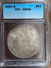 1881-S Morgan Silver Dollar - ICG MS66