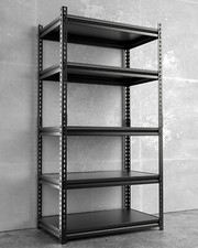 5-Tier Heavy Duty Metal Storage Shelves Adjustable Warehouse Garage Support 2000
