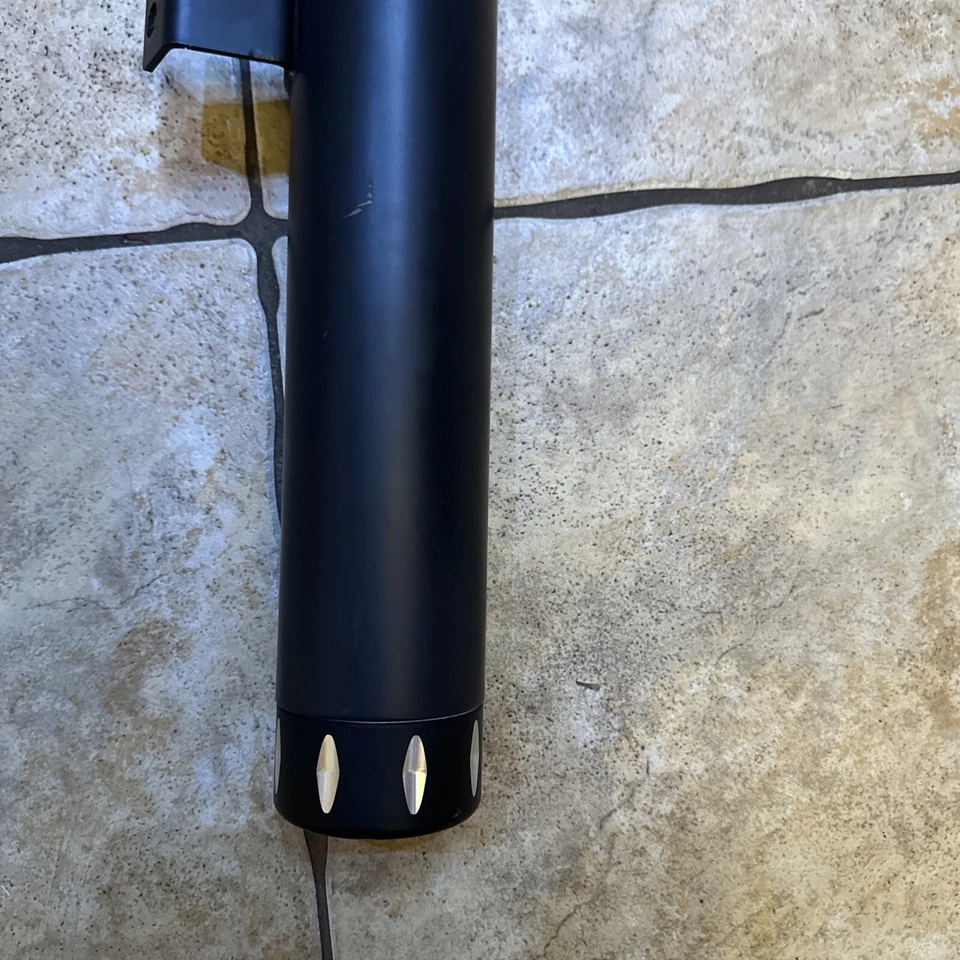 harley single performance muffler softail deluxe heritage flstf slip on exhaust - Image 3 of 4