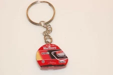 Custom molded resin keyring, F1 M. Schumacher helmet