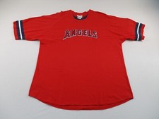 Vintage Lee Sport Los Angeles Angels Men's Shirt XL Red American League