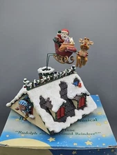 Enesco Small World Of Music Rudolf Red Nosed Reindeer Action Musical Christmas 