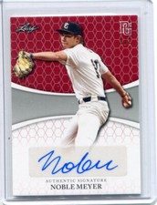 2022 Leaf Perfect Game Showcase Autographs Blank Back Red Noble Meyer Auto 1/1