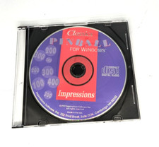 VINTAGE 1995 IMPRESSIONS SOFTWARE CLASSICS PINBALL FOR WINDOW CD RM4-BIN24