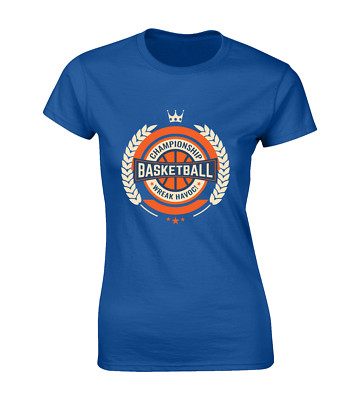 BASKETBALL WREAK HAVOC DAMEN T-SHIRT SPIELERTRAINING TOP FAN GESCHENKIDEE GESCHENK