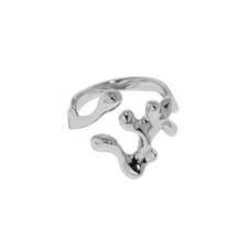 925 Sterling Silver Ring Irregular Lava Design Adjustable Sister Birthday Gift