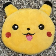 Vintage Pok mon Pikachu Small Plush Coin Purse Key Chain Bag Nintendo