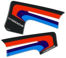 2 ADESIVI 3D PROTEZIONI LATERALI RALLY compatibili MOTO BMW R1200R fino al 2015