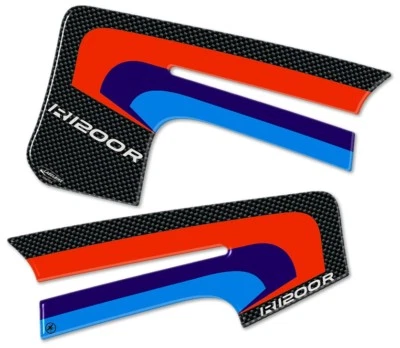 LABELBIKE 2 ADESIVI 3D PROTEZIONI LATERALI RALLY compatibili MOTO BMW R1200R fino al 2015