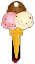 Ice Cream House Key Blank - Collectable Key -Key Shapes - Fun Keys
