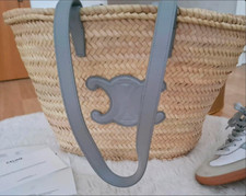    Orig. Celine Triomphe Korbtasche medium li...