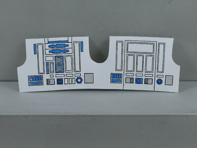STAR WARS VINTAGE R2-D2 STICKER AUFKLEBER REPLACEMENT ACCESSORY ERSATZ