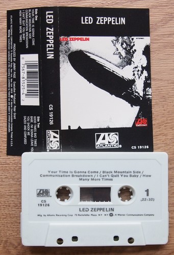 LED ZEPPELIN - LED ZEPPELIN (ATLANTIC CS19126) 1980s USA CASSETTE TAPE REISSUE - Picture 2 of 3