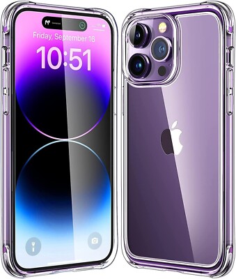Vergilbende Ultra Dünne Rahmenlose Stoßfeste Kristall Hülle | iPhone 14 Pro 2023