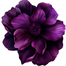 Adesivo murale adesivo viola fiore adesivo da parete 18 x 18 cm grande