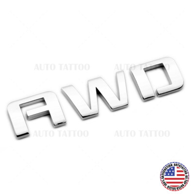 Chevy Equinox AWD Liftgate Nameplate Letter Logo Badge Emblem Sport OEM Chrome