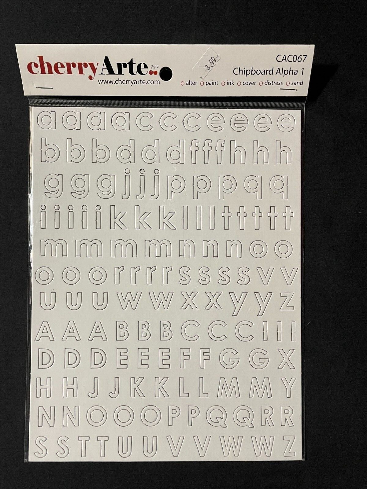 ASSORTED CHIPBOARD ALPHABETS eBay