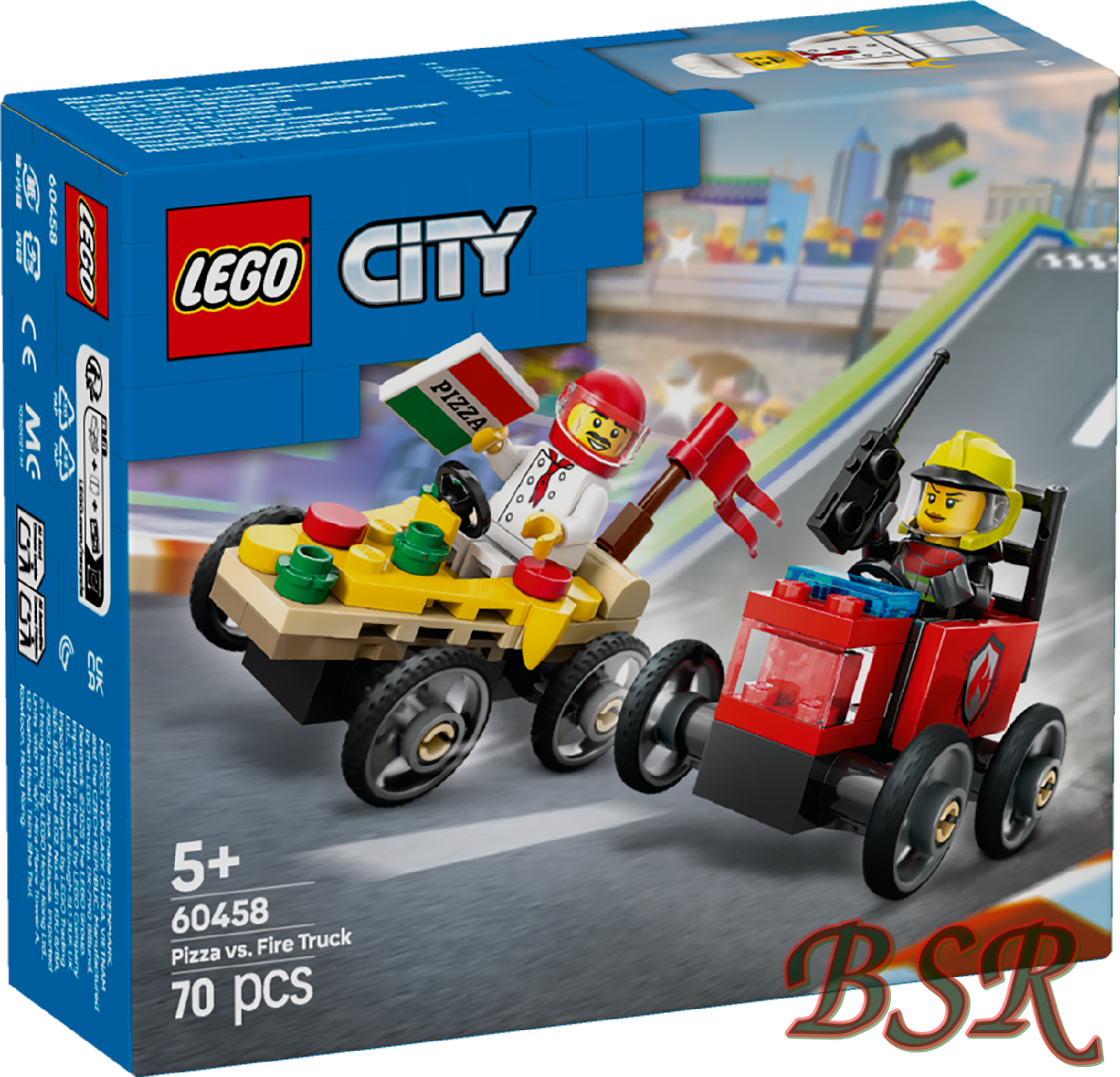 LEGO CITY: Pizzalieferwagen Vs. Löschauto (60458) Neu und OVP - Bild 3