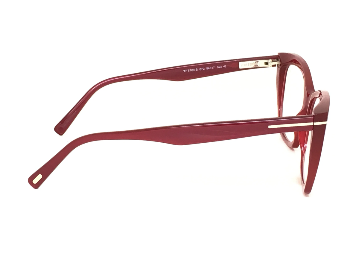 Tom Ford TF 5550-B 072 Brushed Pink Plastic Cat Eye Optical Frames 54-17-140 COA Tom Ford FT5812-B Glasses 072 Pink - eye-oo.com main image 2