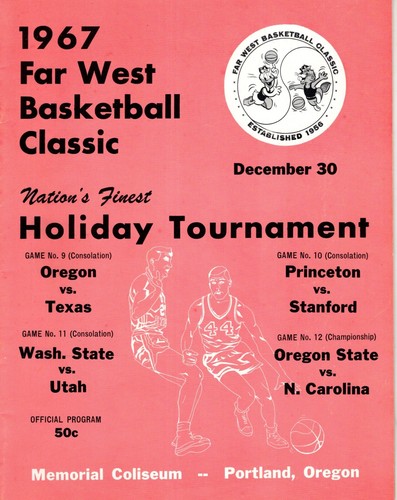 1967 Far West Basketball Holiday Tournament 30. Dezember Programm