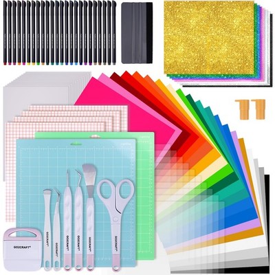 GO2CRAFT Accessories Bundle for Cricut Joy, 70Pcs Ultimate Accessories