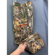Cabelas Youth Realtree Xtra Camo Fleece Lined Hunting Pants Orange Size L Kids
