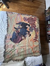 The Monkees Woven Throw Blanket Tapestry w/ Fringe, Colorful Band Image