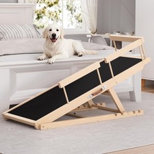 Dog Ramp for High Bed, Couch, Car, Pet Ramps 55.12" Long Adjustable 19.3"-27....