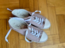 New Look Mauve Lace up Canvas Shoes Pumps Comfort Casual Women’s UK 6