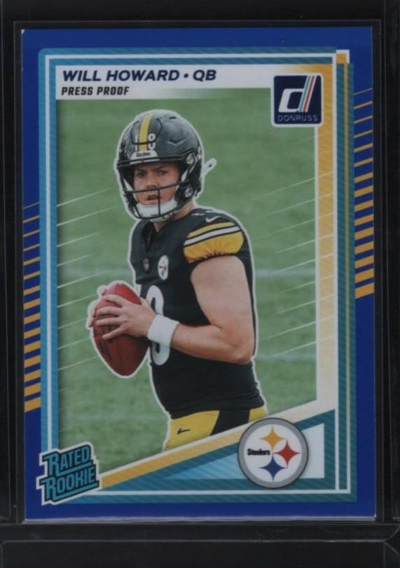 2025 Donruss #309 Will Howard Press Proofs Blue