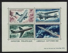 Evolution of Air Transport Space MS Gabon 1962 MNH SG#MS193