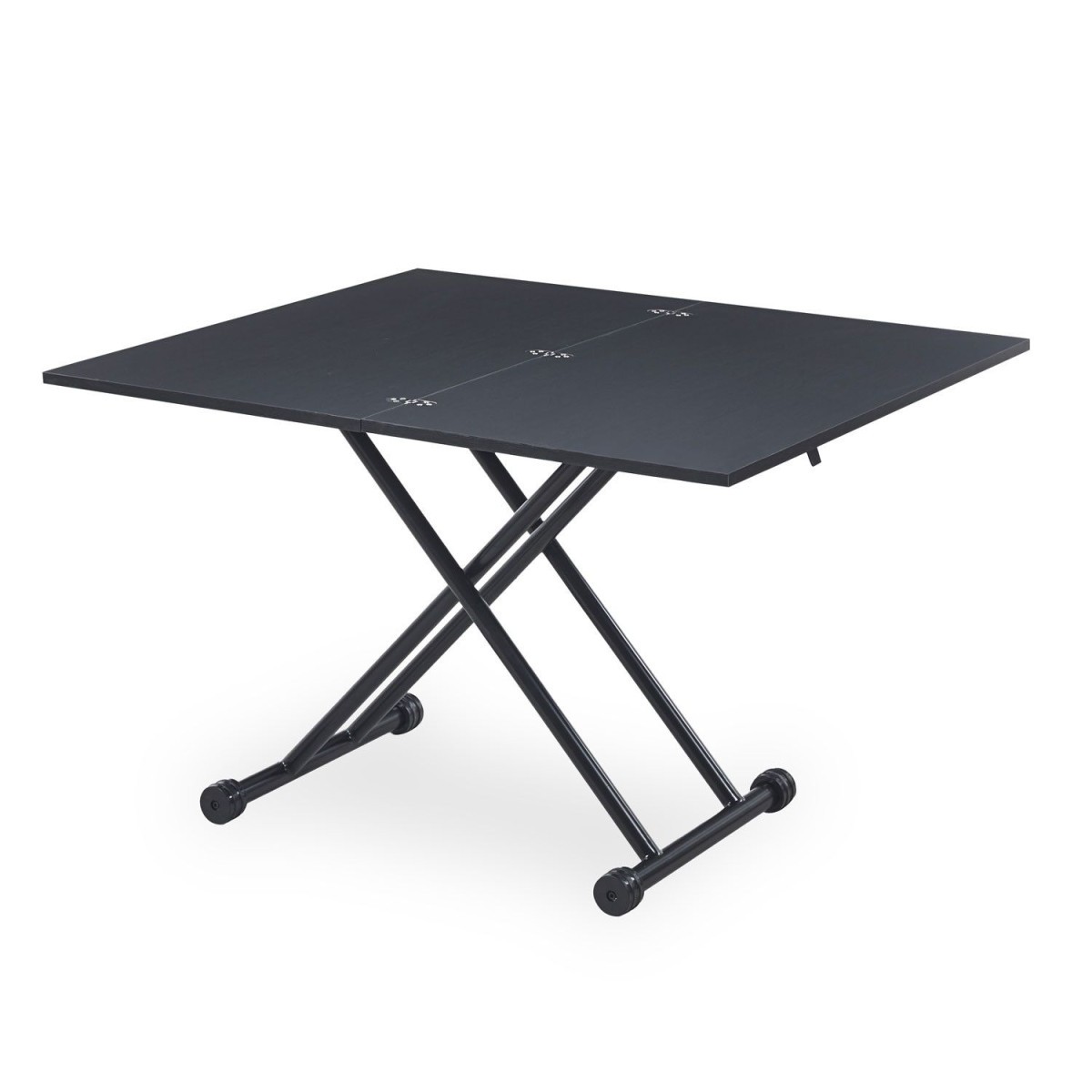 Table Basse Relevable Modulable Higher 57-114cm Salon Convertible Noir - 3
