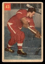 1954 PARKHURST MARTY PAVELICH 43 GOOD SET BREAK HOCKEY DETROIT RED WINGS