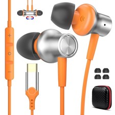 USB C Earbuds Wired for iPhone 17 16 16e 17e 17 Pro Max for Samsung Headphone...