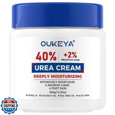 OUKEYA NEW FORMULA Urea Cream 40% Plus 2% Salicylic Acid for Feet Maximum Str