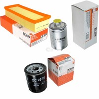 Mahle / Knecht Kraftstofffilter KL 158 Luftfilter LX 632 ÖLfilter OC 237/1