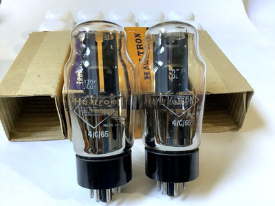 (2)  HALTRON GZ32 /5V4G / CV593  Vacuum Tubes  For Audio   AMP  B Code  ENGLAND