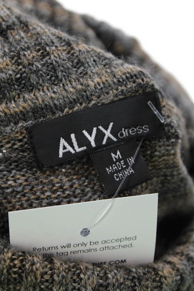 Alyx женщин в полоску печать водолазка длинным рукавом свитер платье многоцветный размер M - Изображение 4 из 4